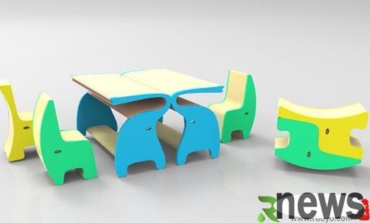 How should children s tables and chairs be cleaned and maintained?