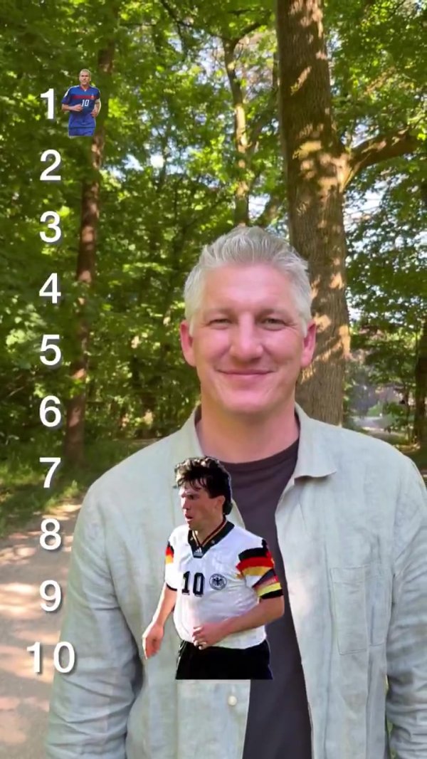 There is no place to put it 🤣Schweiinsteiger midfielder blind row challenge: Zidane s first magic flute seventh