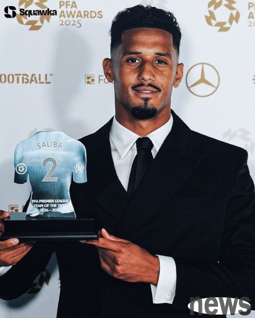 amazing! Saliba is the only player to be selected as the PFA Premier League s best team of the year in the past three years