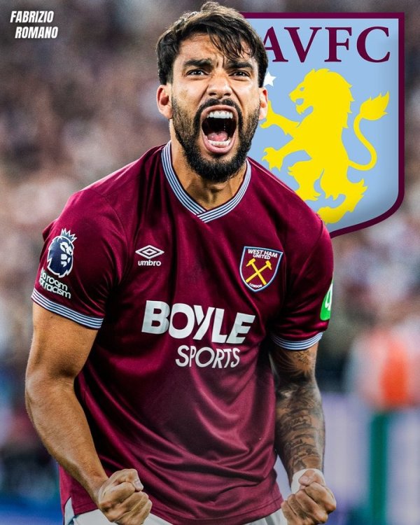 Soon Here we go! Romano: Paqueta will transfer to Villa, loan + buyout 47 million pounds