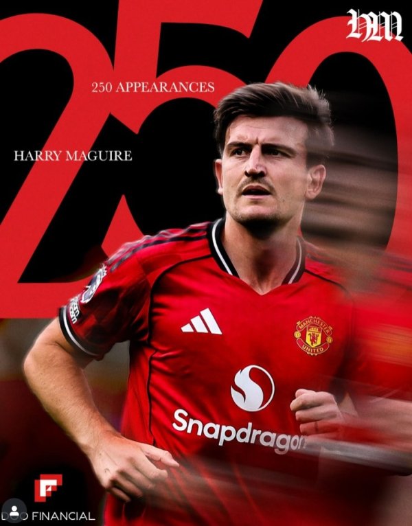 Maguireman City Derby makes a substitute, reaching Manchester United s 250 career appearances milestone