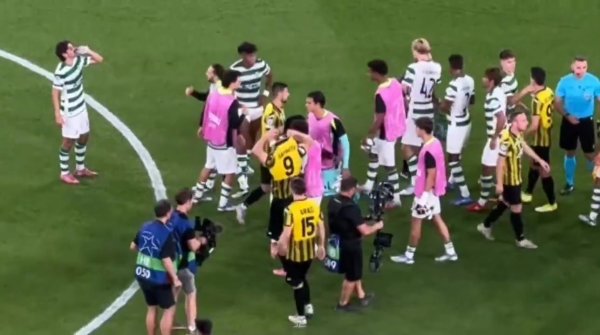 They will all join Chelsea! Kunda and Sartpaev greet after the Champions League, with the latter giving away jerseys