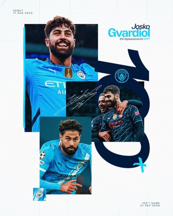 The Legend of Blue Moon! Guvadior welcomes Manchester City s 100-game milestone
